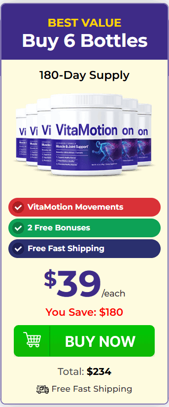 vitamotion 6 jars price
